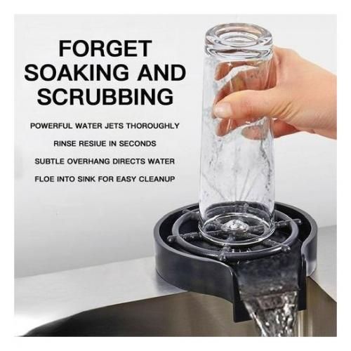 High-pressure glass rinser