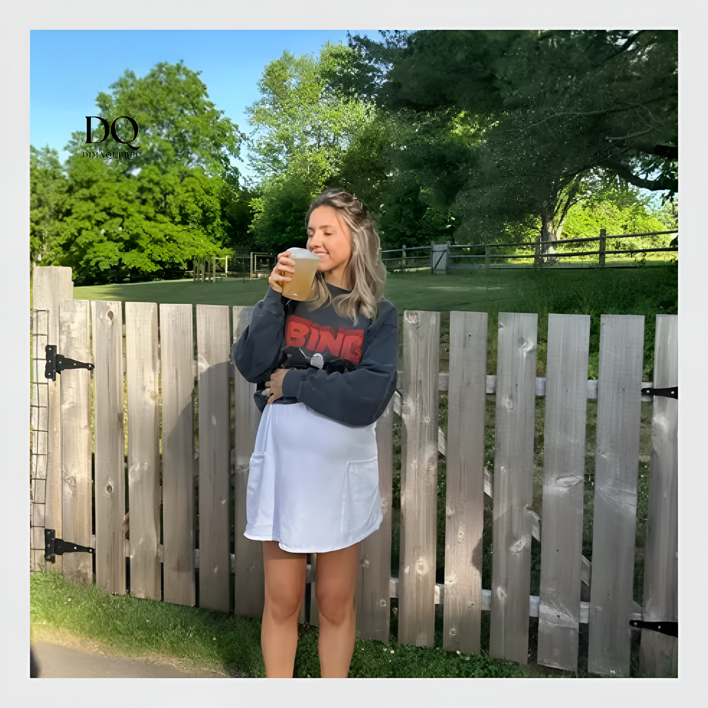 Women's Summer Mini Dress with Built-in Bra and Shorts