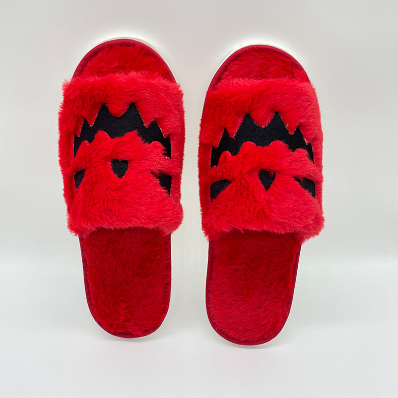 Halloween Pumpkin-Shaped Slippers