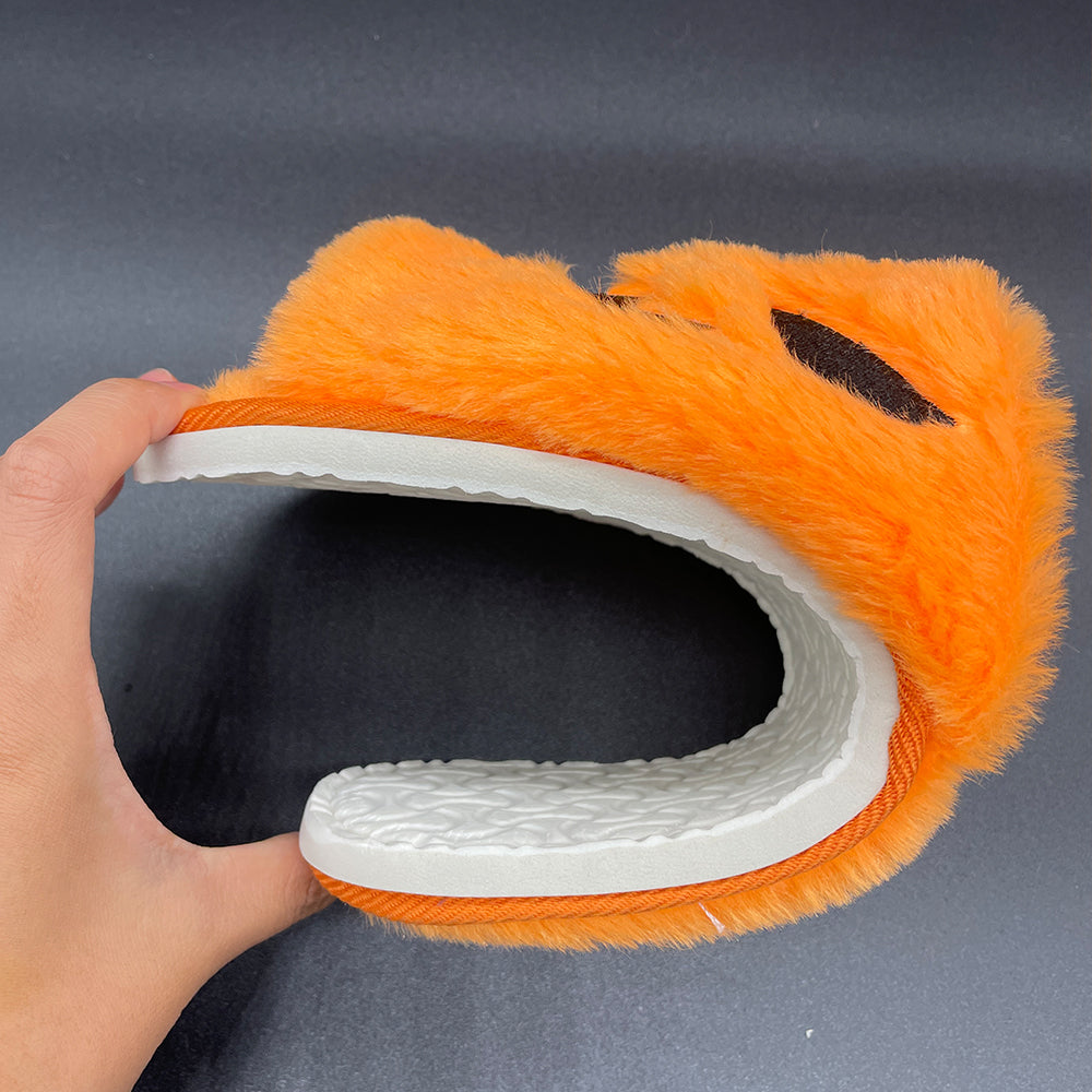 Halloween Pumpkin-Shaped Slippers