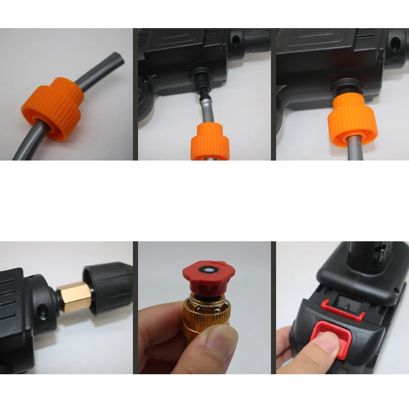 Portable high-pressure wireless spray water gun