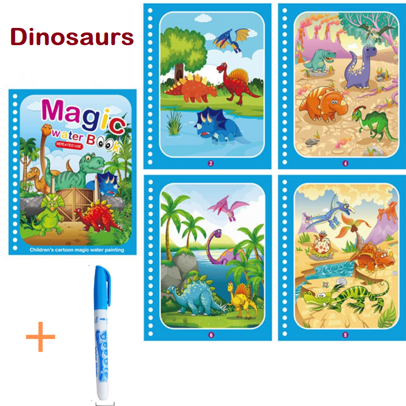 4 Magic Watercolor Books