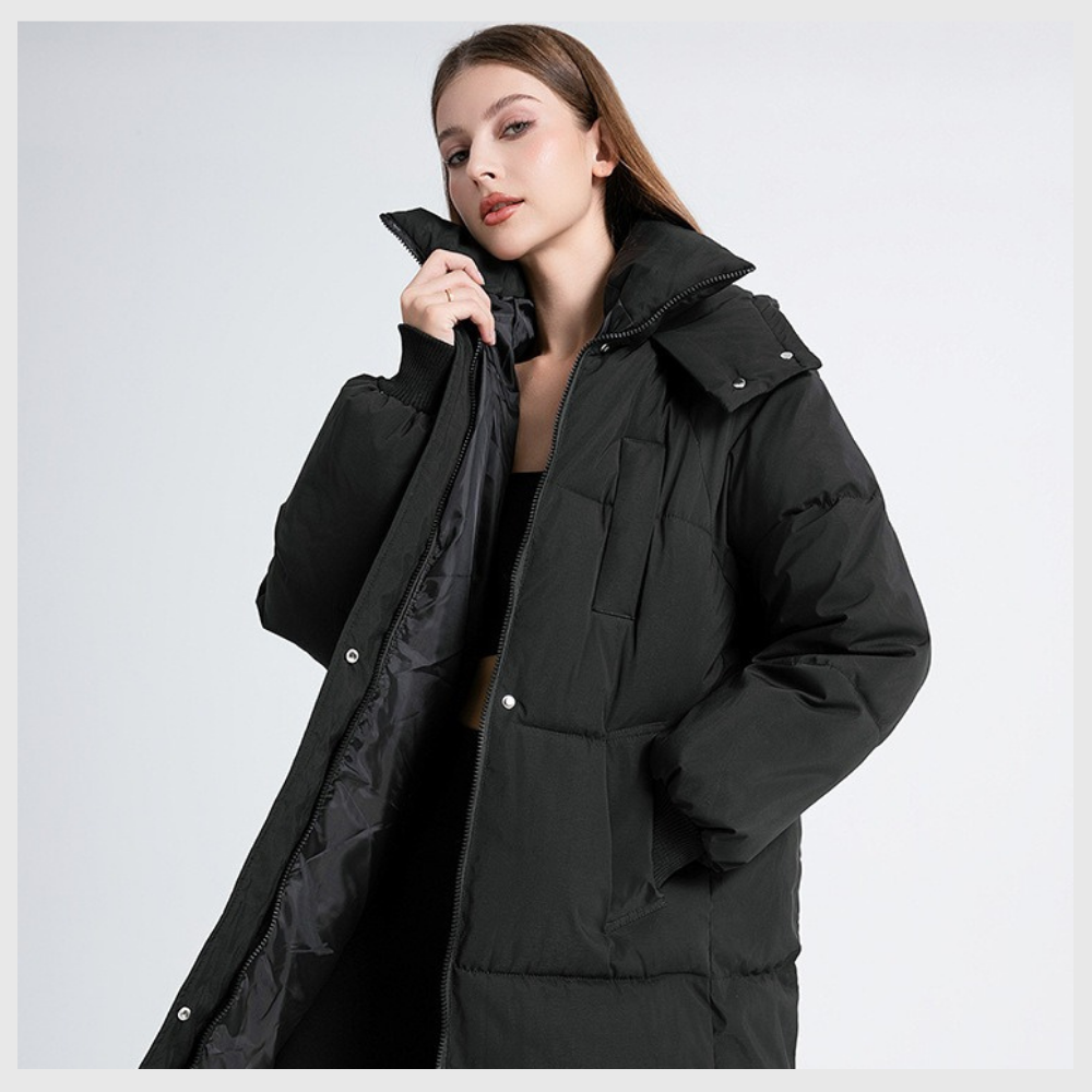 Nordica™ – Long Hooded Winter Coat