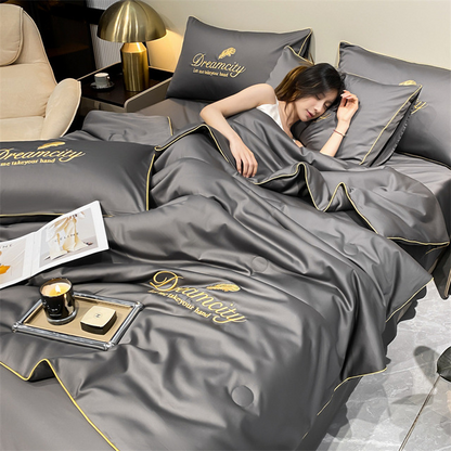 Embroidered Summer Cooling Duvet