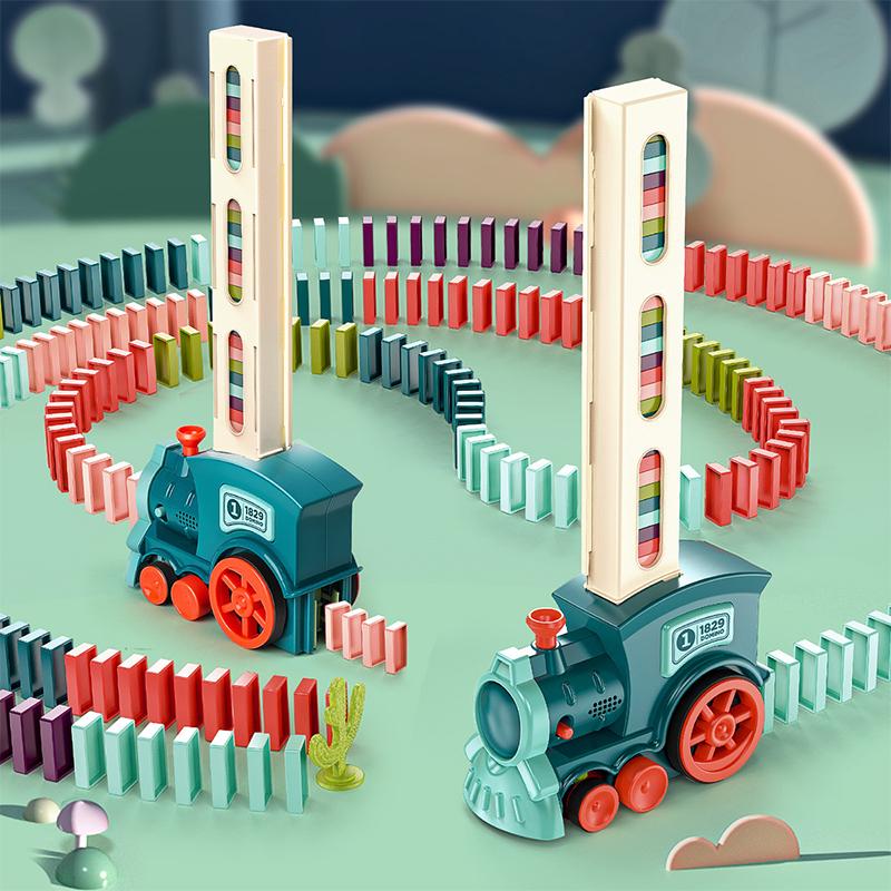Kids Automatic Laying Domino Train