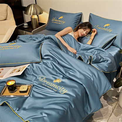 Embroidered Summer Cooling Duvet
