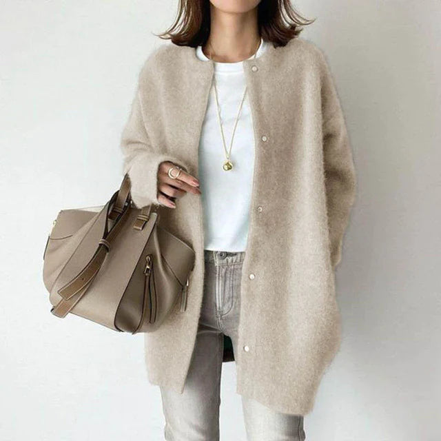 Women's wool cardigan sweater